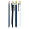 Recycled Aluminium Pens With Bamboo Clicker Group Colours